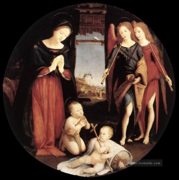  Piero Maler - Die Anbetung des Christuskindes Renaissance Piero di Cosimo